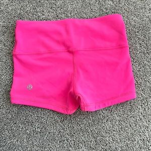 Lululemon Reversible Pink Bike Shorts Size 2
